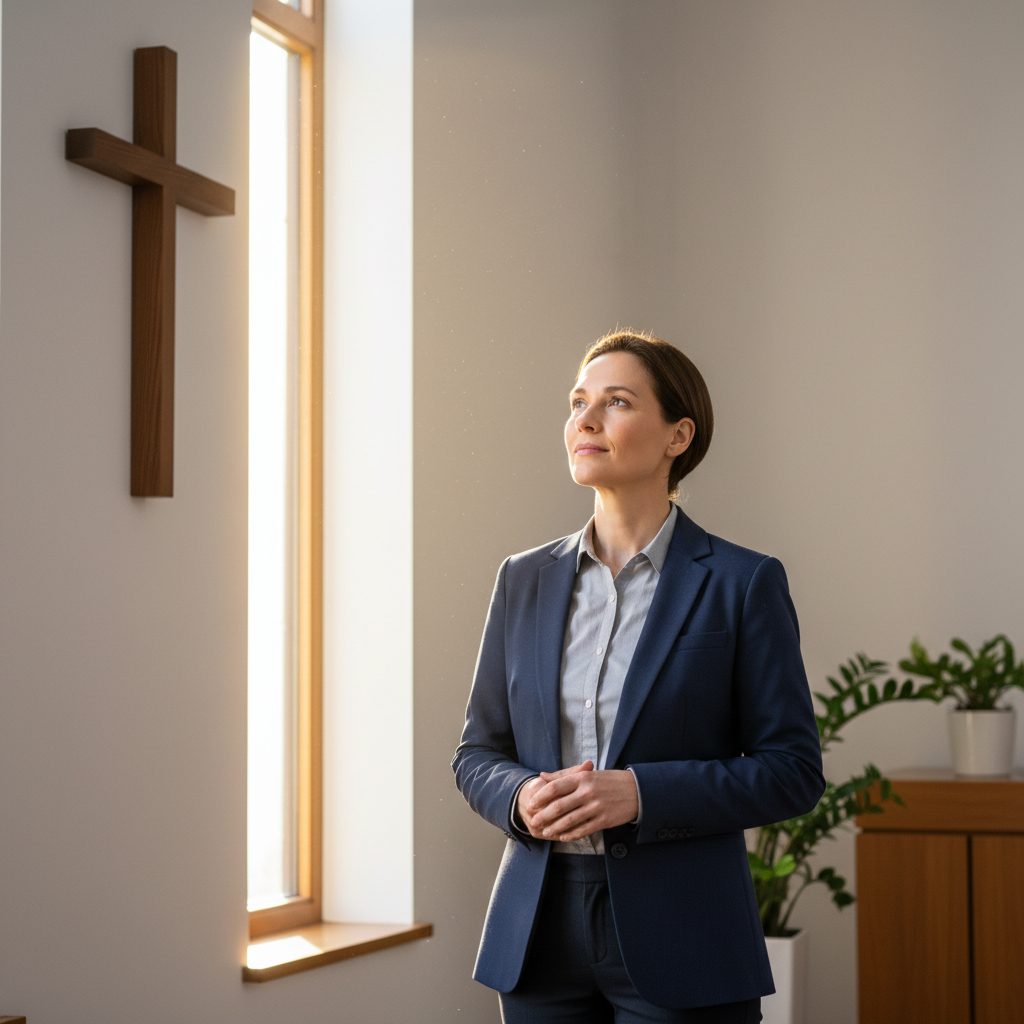 A person in thoughtful contemplation, reflecting on spiritual prophecy.