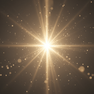 A radiant, golden beam of light breaking through a subtle, dark background, symbolizing divine presence, hope, and spiritual illumination.