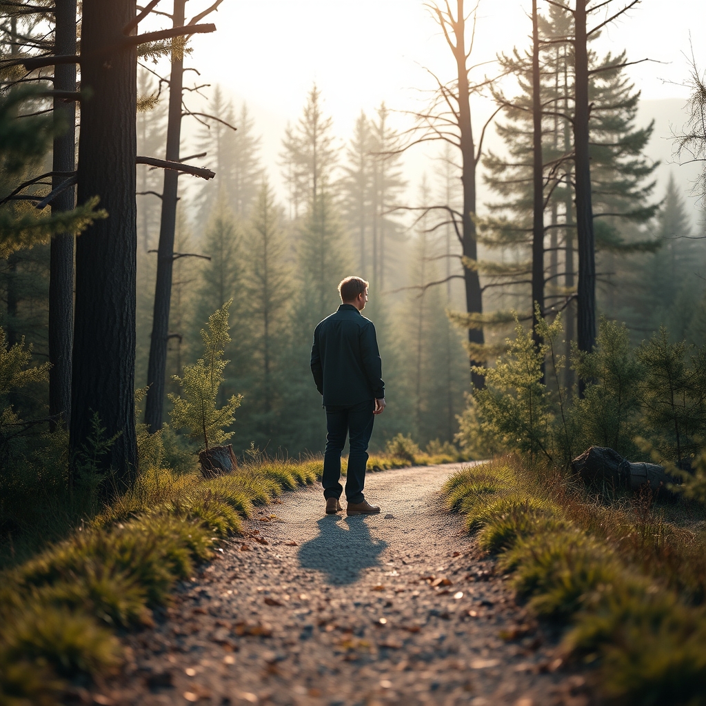 A person in quiet reflection in a peaceful natural setting, symbolizing a personal and intimate friendship with Jesus.