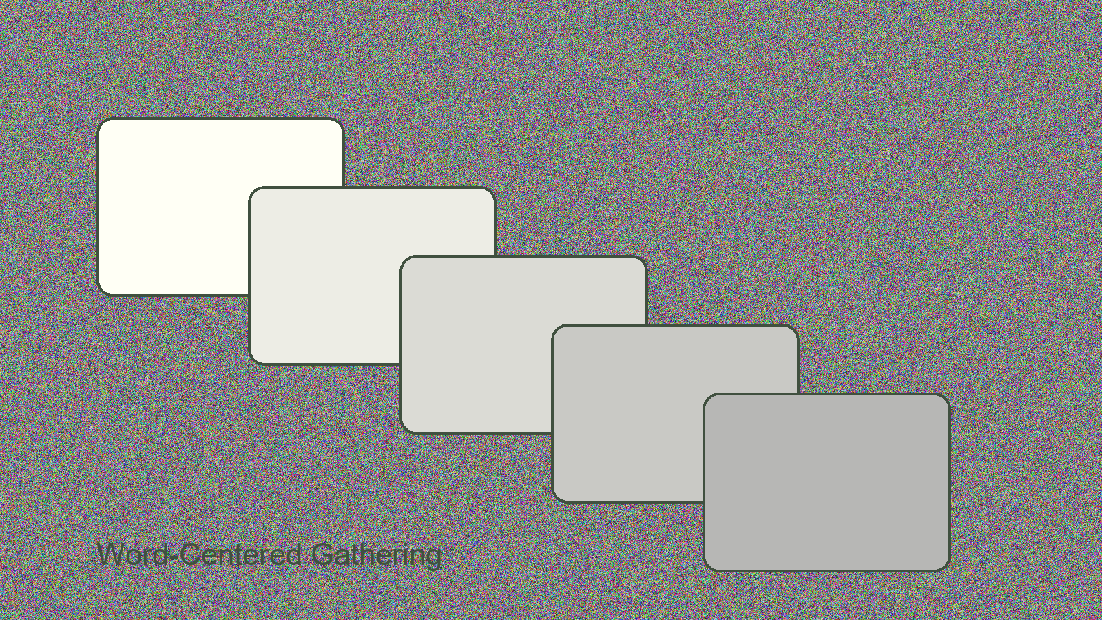 Two balanced diagrams showing unity and accountability in Christian fellowship